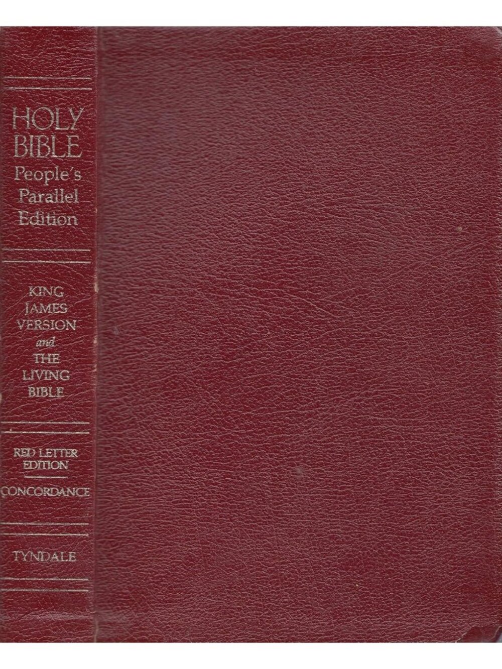 Parallel Holy Bible: King James & Living Bible, Burgundy Bonded Cover, Gift